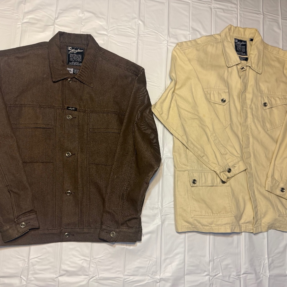 Vintage 1990s Karl Kani Men’s Jacket Hip Hop Streetwear brown